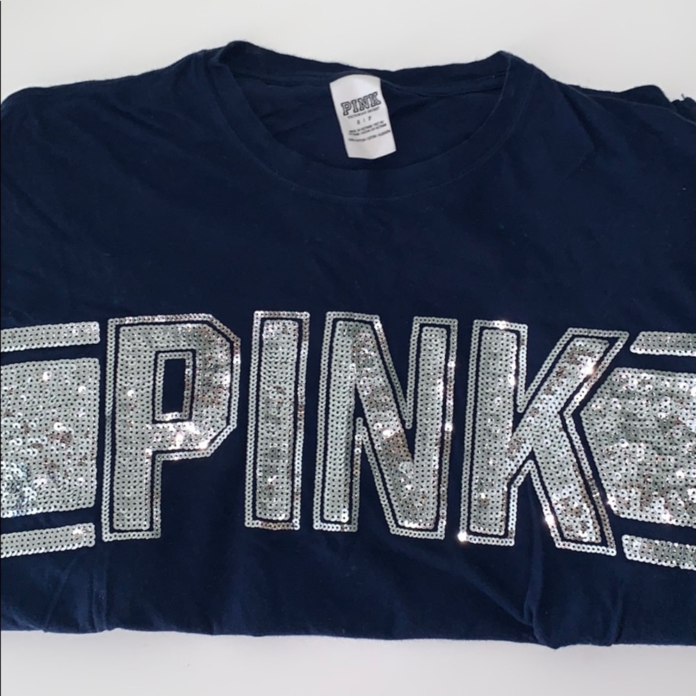 VS PINK 💖 sequin Jersey long sleeve